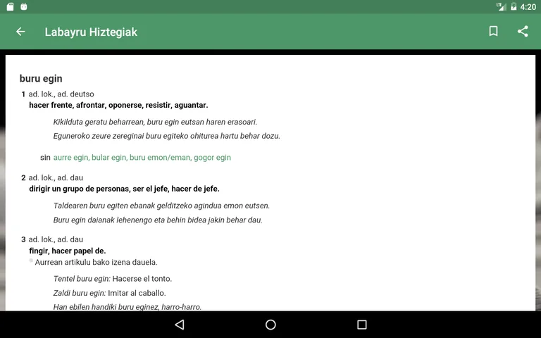 Labayru Hiztegia screenshot 14
