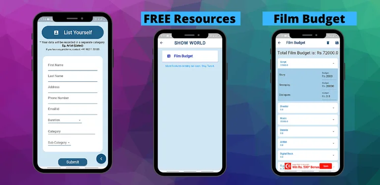 SHOW WORLD | Film Directory | Bollywood Database screenshot 1