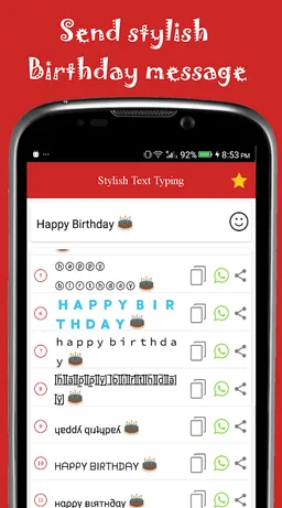 Stylish Text Typing (with Emoji keyboard) screenshot 1