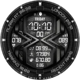 SWF Hexagon Digital Watch Face screenshot 4