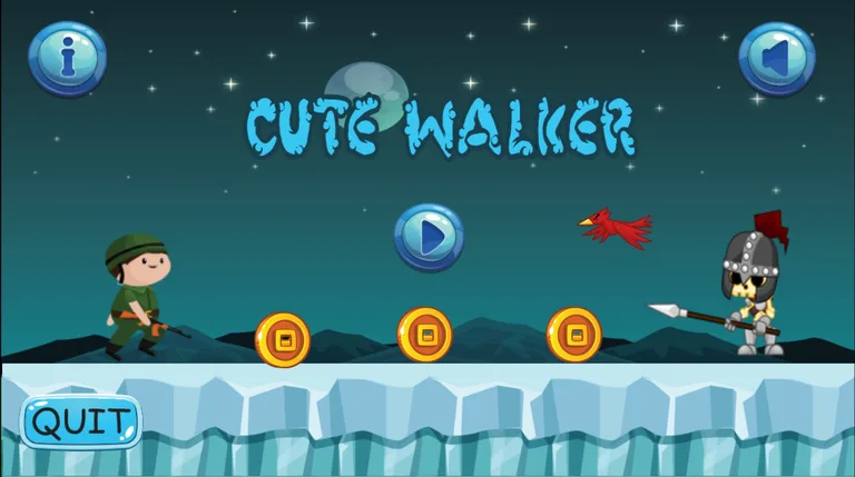 Cute Walker : Free Action Game screenshot 1