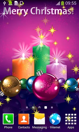 Xmas Candles Live Wallpapers screenshot 3