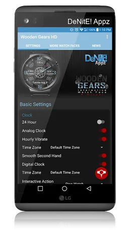 Wooden Gears HD Watch Face screenshot 6