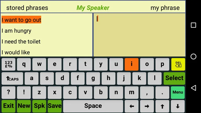 My Speaker AAC Lite screenshot 2