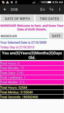 DOB Date of Birth screenshot 2