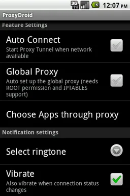 ProxyDroid screenshot 2