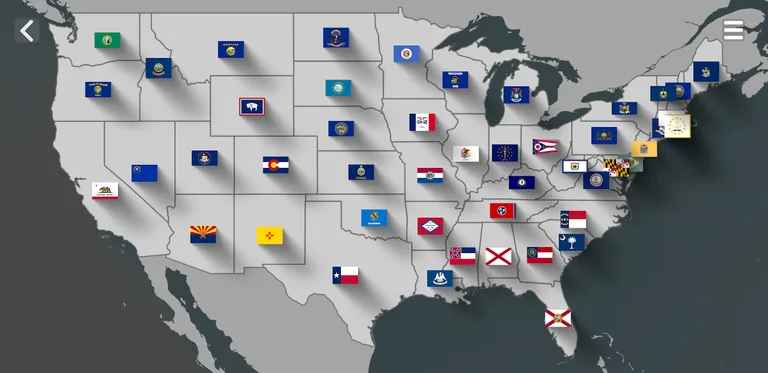 US States map screenshot 8