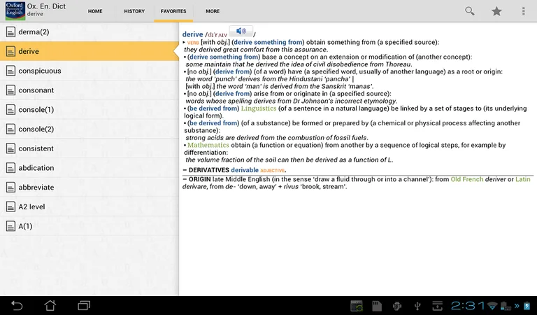 Oxford Dictionary of English F screenshot 7
