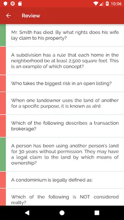 Real Estate Practice Test 2024 screenshot 1