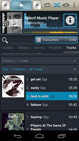 Select! Music Player Tablet screenshot 8