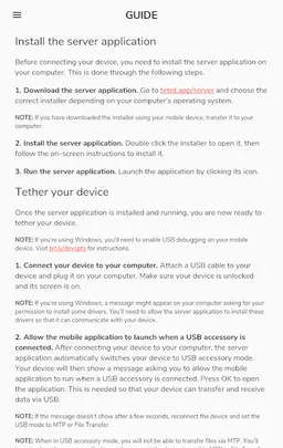 Tetrd: USB Universal Tethering screenshot 10