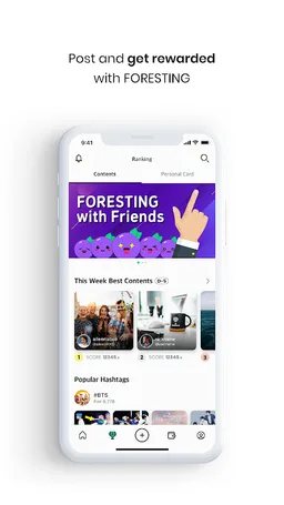 Foresting - Post & Earn screenshot 1