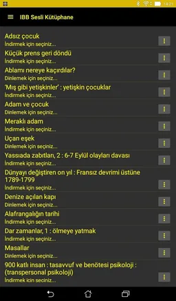 Sesli Kütüphane screenshot 1