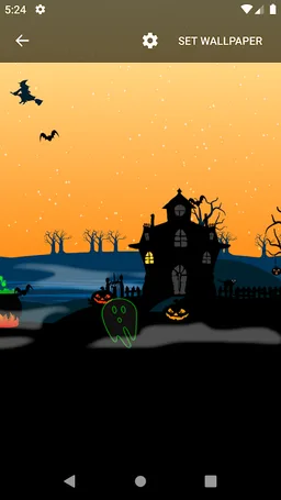 Halloween Skyline LWP screenshot 2