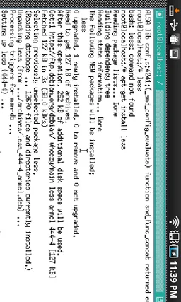 GNURoot WheezyX (xterms) screenshot 2