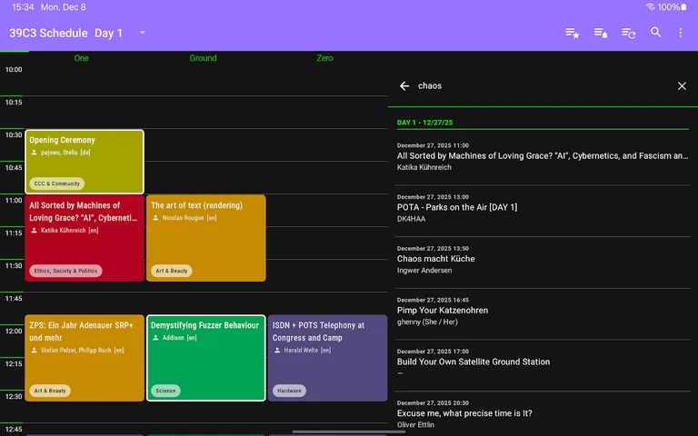 39C3 Schedule screenshot 11