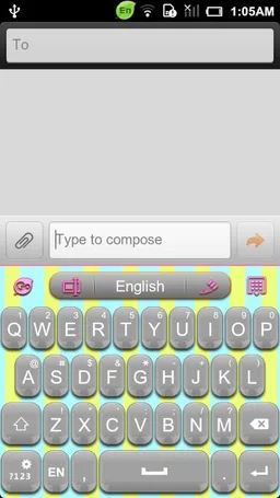 GOKeyboard Fluorescent mix screenshot 1