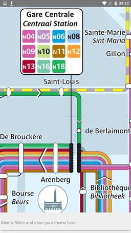 STIB-MIVB Brussels Metro & Tram Map screenshot 4