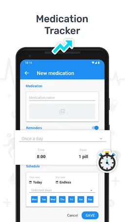 Health tracker & Pill Reminder screenshot 5