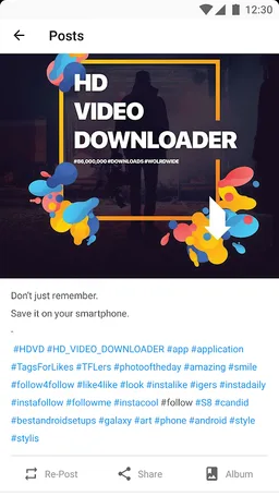 Video Downloader for Instagram screenshot 2