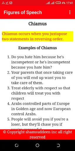 Figures of Speech with Example screenshot 4