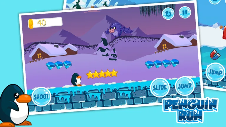 Penguin Run Adventure screenshot 1
