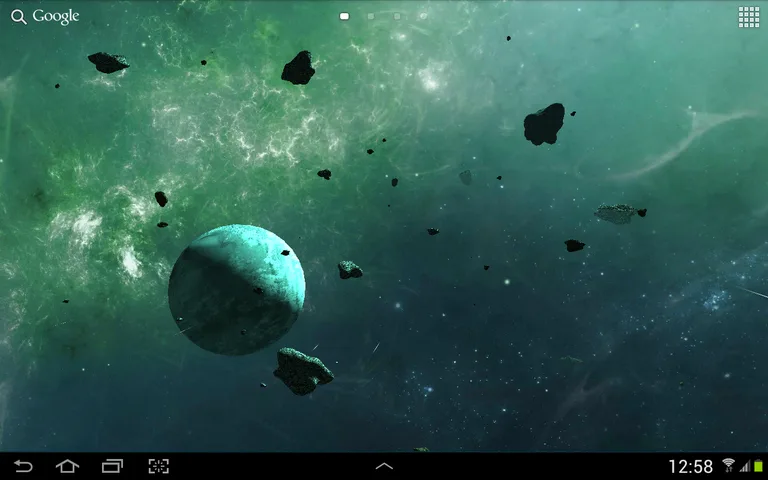 Asteroids 3D live wallpaper screenshot 4