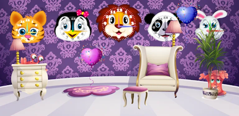 Clock and Time Learning with cute monsters. cover image