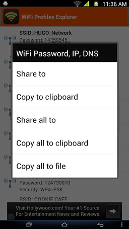 WiFi Password, IP, DNS screenshot 3