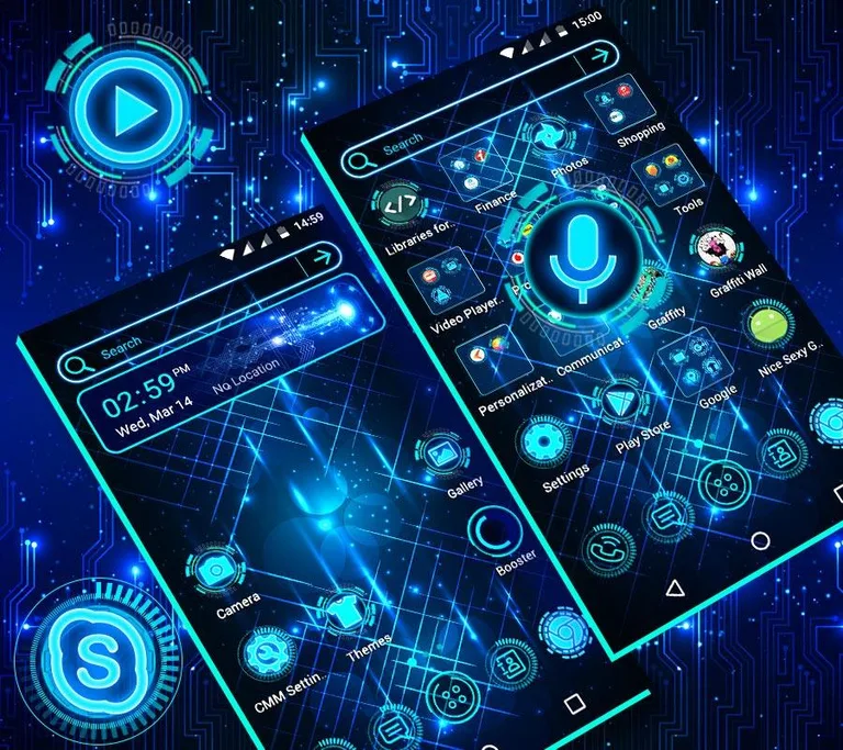 Technology Launcher Theme screenshot 1