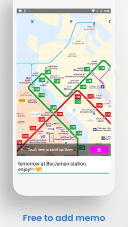 DUBAI METRO TRAM BUS GUIDE MAP screenshot 1