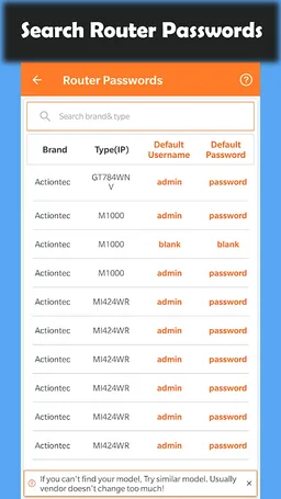 WiFi Router Passwords - WiFi Router Admin Setup screenshot 2