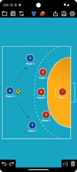 Coach Tactic Board: Handball screenshot 3