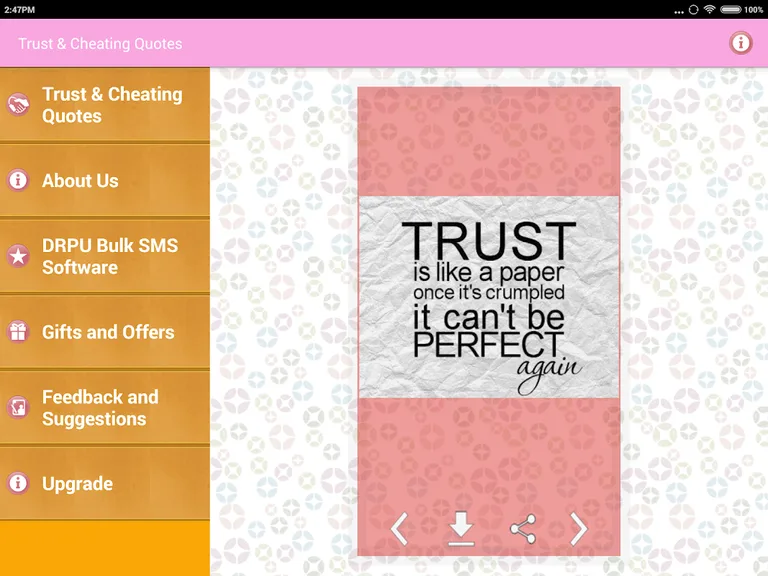 Trust & Cheating Quotes Images screenshot 14