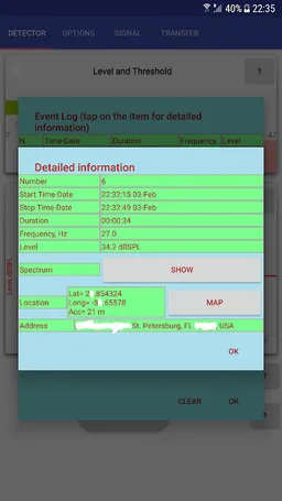 InfraSound Detector screenshot 7