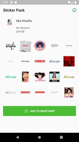 Mia khalifa stickers for WhatsApp screenshot 1