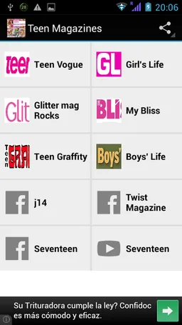 Teen magazines screenshot 3