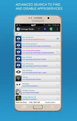 Package disabler pro for  LG screenshot 4