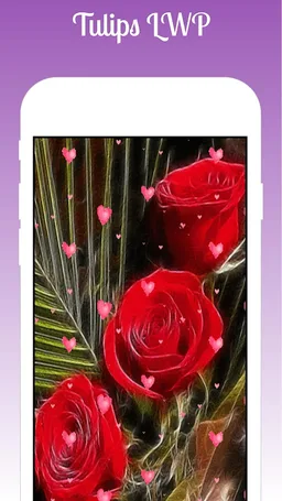 Tulips Live Wallpaper 2019 HD Free Tulips flowers screenshot 1