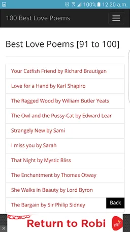 Short Love Poems screenshot 3