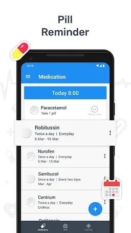 Health tracker & Pill Reminder screenshot 9