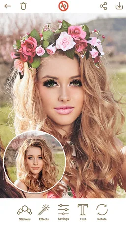 Flower Crown Photo Editor App screenshot 1