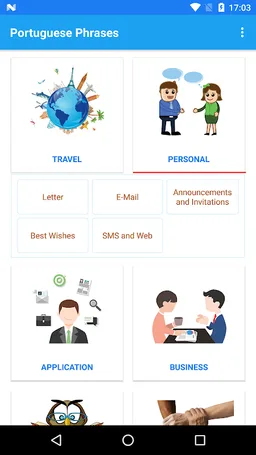 Learn Portuguese Communication Phrases screenshot 3