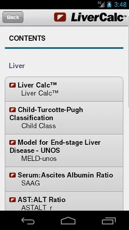 LiverCalc™ screenshot 2