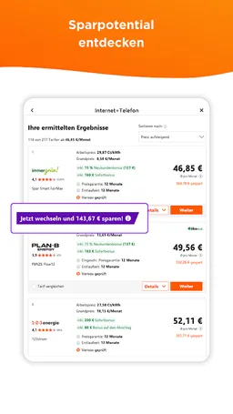 Verivox: Dein Vergleichsportal screenshot 13