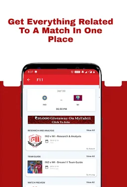 F11 - Fantasy Tips For Dream11, Cricket & Codes screenshot 2