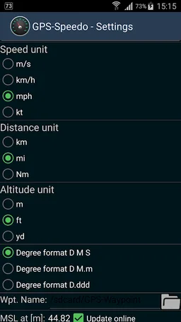 GPS-Speedo screenshot 4