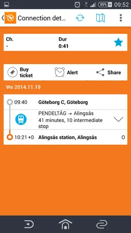 Travel planner screenshot 2