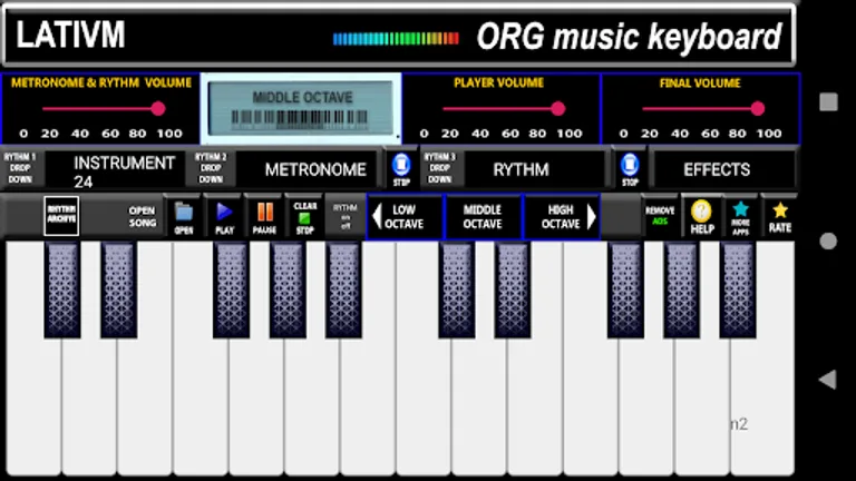 ORG music keyboard screenshot 4