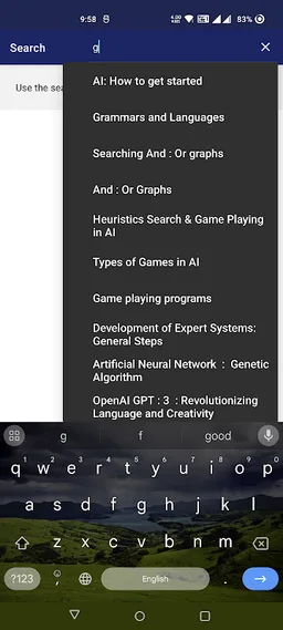 Artificial Intelligence screenshot 4